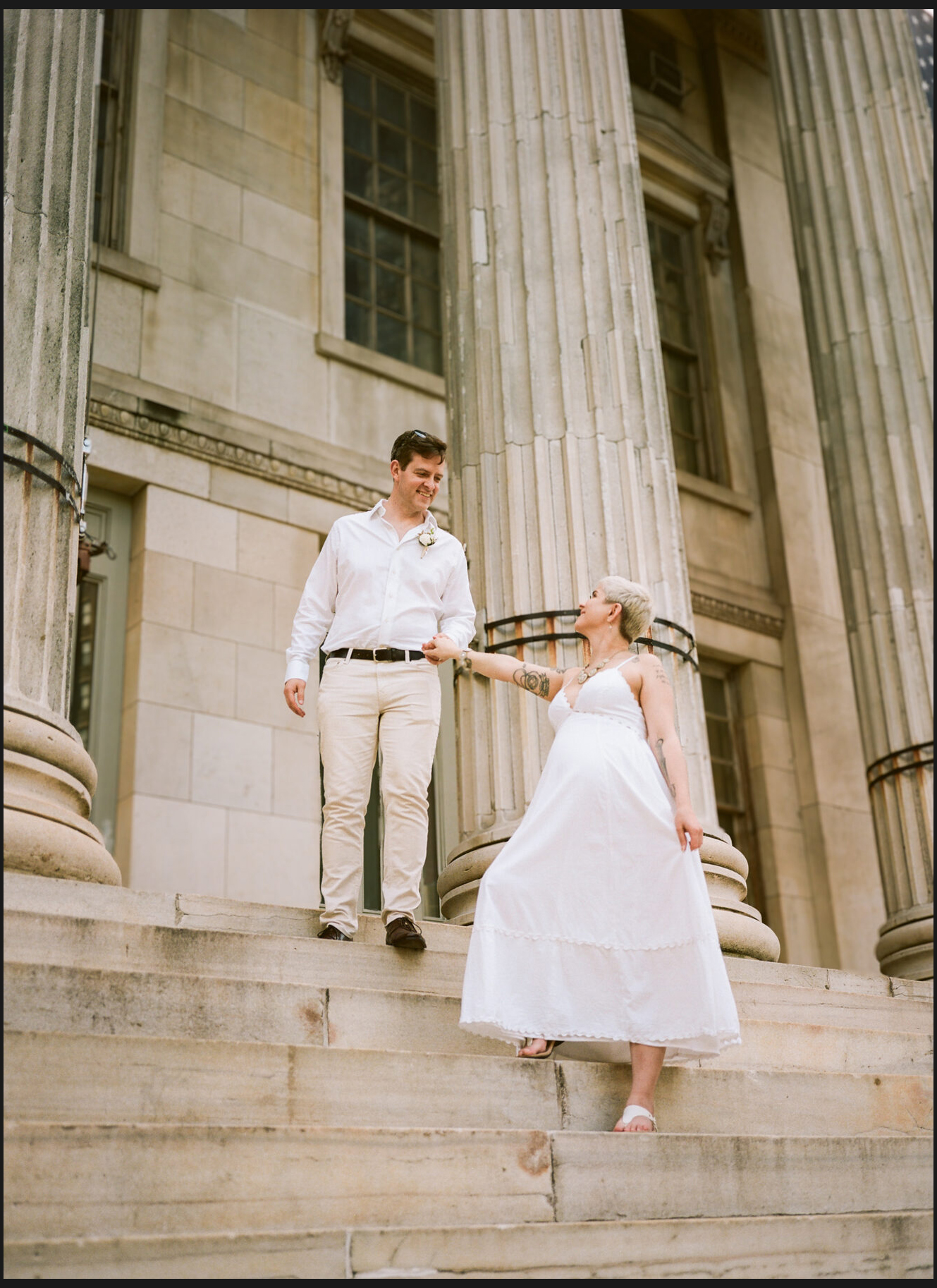 Brooklyn City Hall elopement, captured on film by Lana Dubkova, photo 30